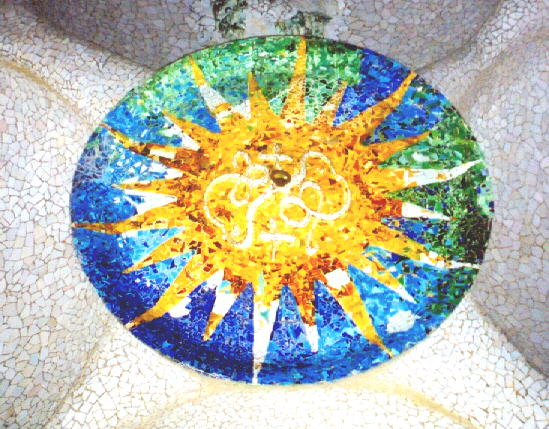 gaudi's sun in park gell